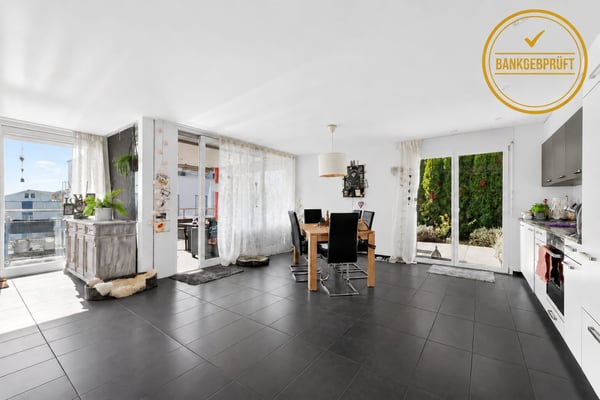 1.5-Zimmer-Gartenwohnung mit Balkon und grosszügigem Gartensitzplatz 1
