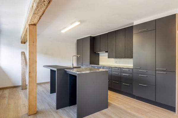 Duplex neuf et meublé —  5.5 pièces (3 chambres + mezzanine) — env. 128 m² + loggia — Courfaivre 3