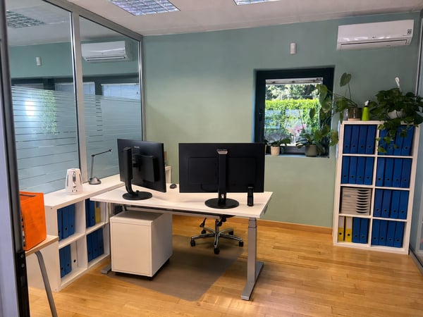 Ufficio su due livelli con open space e uffici privati 5
