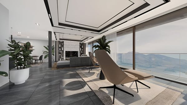 Moderno ed esclusivo attico di 4.5 locali con spettacolare vista lago, giardino e piscina privata 2
