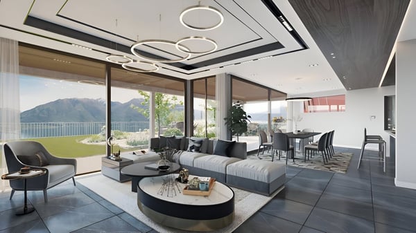 Moderno e prestigioso appartamento di 4.5 locali con terrazza, giardino privato attrezzato e spettacolare vista lago 1