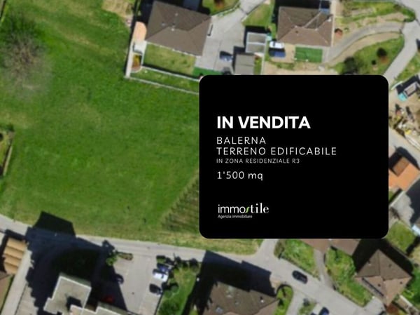 Splendido terreno edificabile, frazionabile (min. 370 mq) a Balerna 1