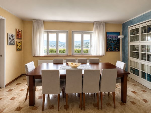 Splendida villa uni-bifamiliare con giardino curato, ottima esposizione e vista aperta 8