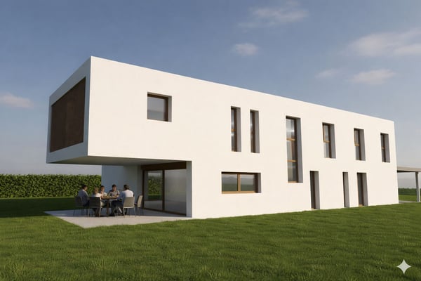 Terreno edificabile pianeggiante, nel verde e con progetto approvato 11