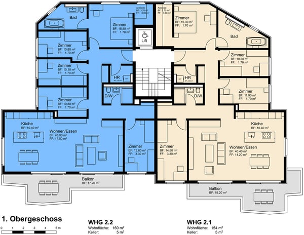Moderne 5.5-Zimmer-Neubauwohnung im 1. Obergeschoss in Bülach 6