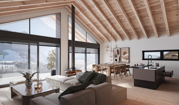 Chalets d'architecte de 3.5 pièces à Châtel-sur-Montsalvens 5