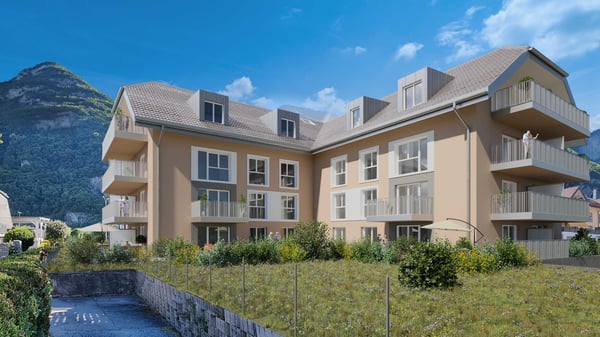 Appartements de 3,5 pièces situés dans une charmante résidence à Roche.
