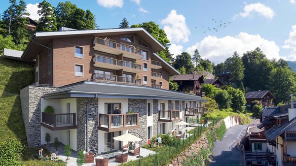 Appartements en attique de 4,5 pièces dans une nouvelle résidence à Gryon. 2