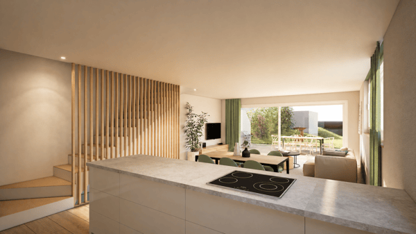 maison jumelée dans quartier résidentielle 6