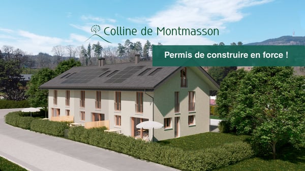 Maison mitoyenne neuve de 5.5 pièces à Marsens – Lot C - permis de construire en force!