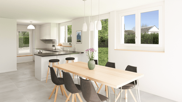 Maison mitoyenne neuve de 5.5 pièces à Marsens – Lot C - permis de construire en force! 5