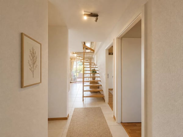Bright duplex with generous volumes in the heart of Jorat