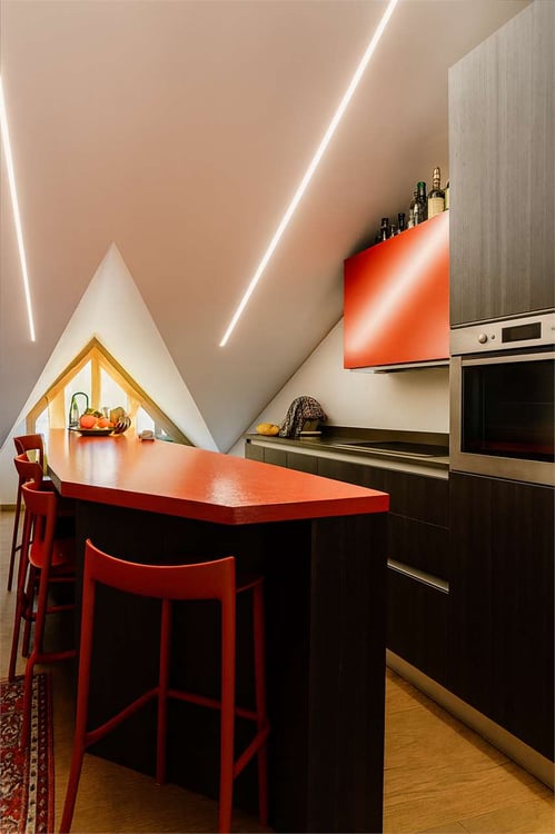 MODERNA MANSARDA DI DESIGN CON VISTA LAGO 5
