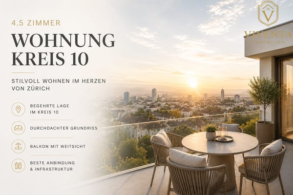4.5-Zimmer-Wohnung mit Weitsicht & Cheminée im Kreis 10 1