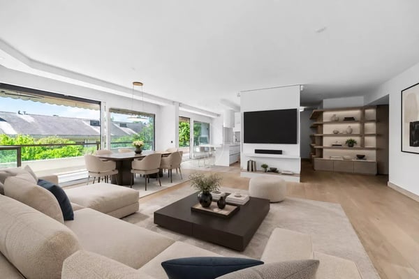 Beautiful 6,5 rooms duplex, pool, garden in the heart of Champel 3