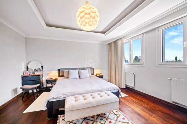 Beautiful family home, swimming pool, lake view, left bank, GE 11