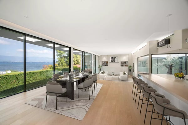 Villa contemporaine d'exception, vue et accès privé au lac,rive gauche 4