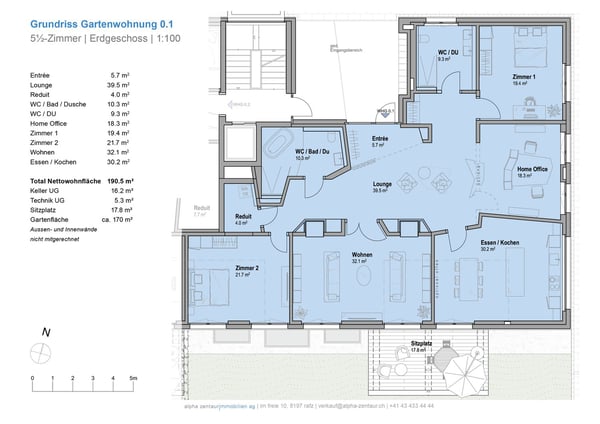 Wohnen in der ersten Reihe – Gartenwohnung 0.1 3