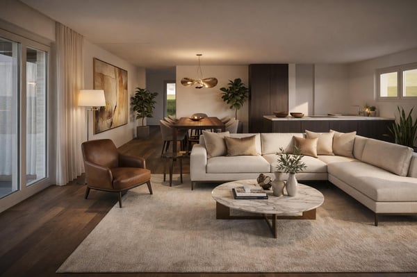 Hochwertige stilvolle 7.5-Zimmer Neubauwohnung mit Wintergarten in Biel-Benken kaufen Bezug ab 1.Quartal 2028 2