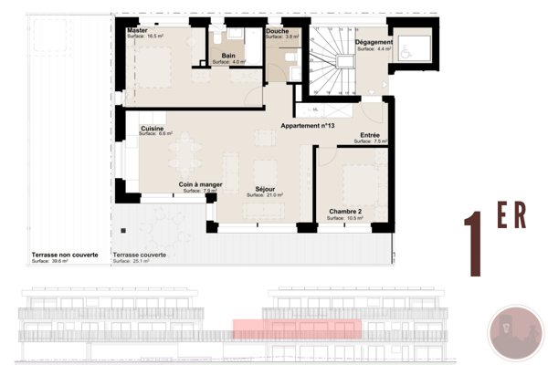 Appartement neuf de 3.5 pièces avec terrasse à Martigny 7
