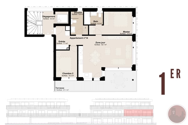 Neue 2.5-Zimmer-Wohnung mit Terrasse in Martigny 8