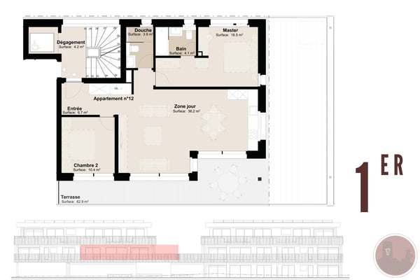 Neue 2.5-Zimmer-Wohnung mit Terrasse in Martigny 4