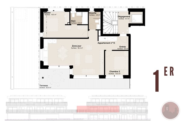 Neue 2.5-Zimmer-Wohnung mit Terrasse in Martigny 7