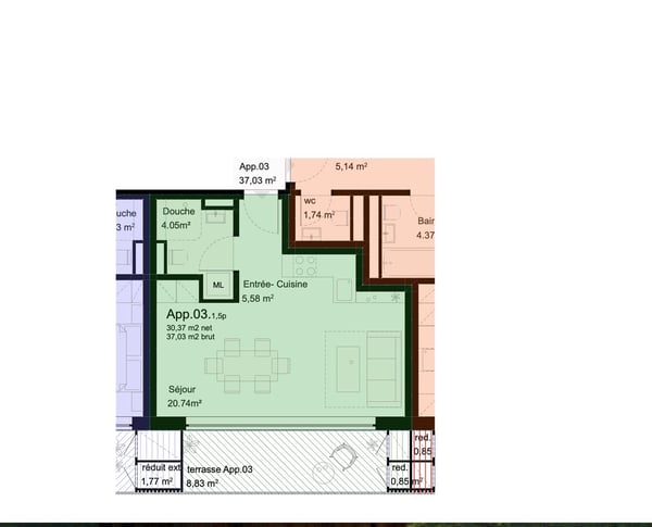 Charmant appartement de 1.5 pièces aux Evouettes 4
