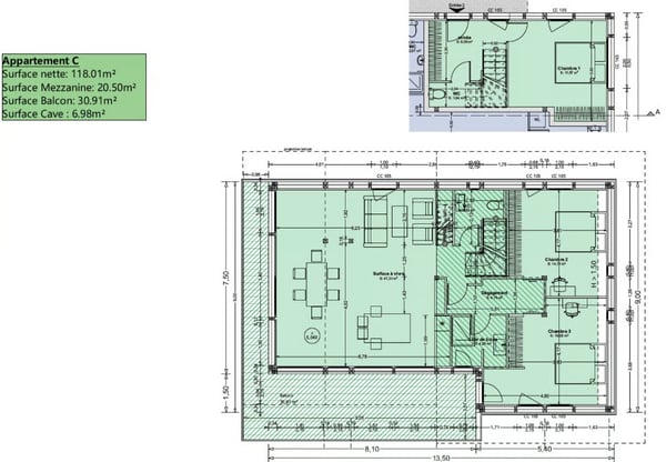 Magnifique appartement en attique de 4.5 pièces à Pont-la-Ville 11