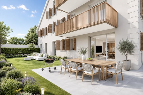 Idéalement situé au centre avec terrasse et jardin privatif - Neuf 2