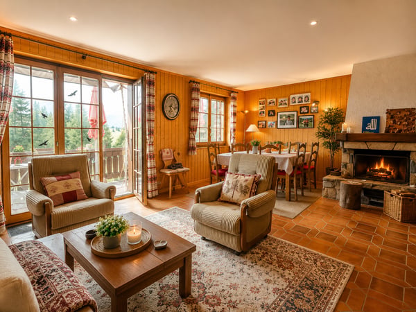 Chalet familial meublé avec jacuzzi et sauna aux Mosses 6