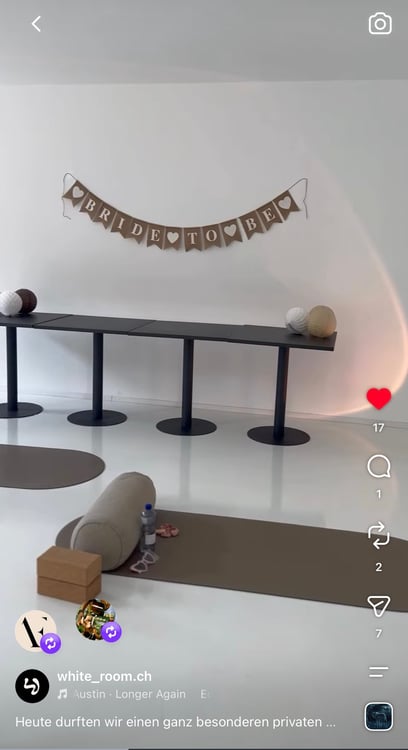 White Room Bern – dein Raum für Yoga, Workshops, Kunst Galerie & mehr direkt neben dem Loeb 12