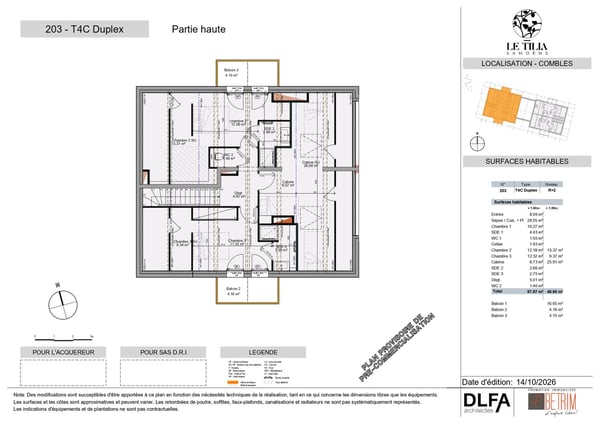 SAMOËNS – Magnifique duplex 4 pièces cabine de 98 m² avec 3 balcons – Prix de lancement 6