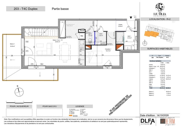 SAMOËNS – Magnifique duplex 4 pièces cabine de 98 m² avec 3 balcons – Prix de lancement 5