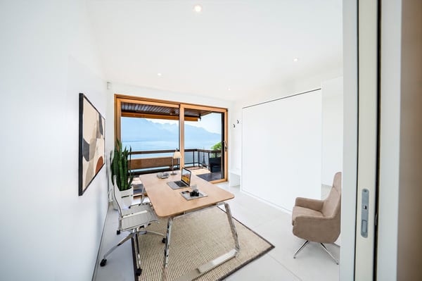 3.5 pièces rénové de 86m2, vue lac panoramique et balcon 25 m 7