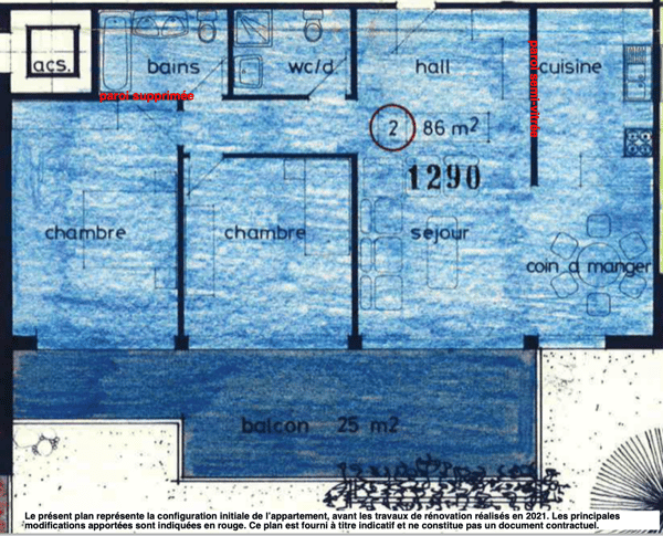 3.5 pièces rénové de 86m2, vue lac panoramique et balcon 25 m 12
