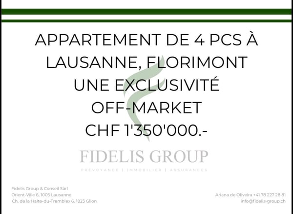 Charmant appartement de 4 pièces au cœur de Lausanne – Florimont 3