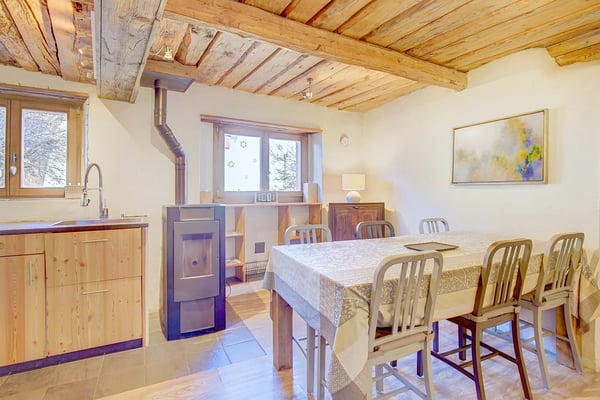 In the old village of Nendaz, semi-detached house with great character! 8