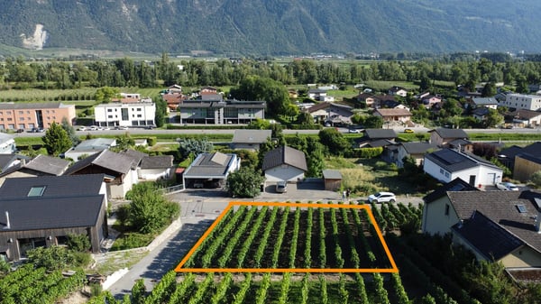 Terrain à bâtir de 532 m² sur le coteau de Fully 1