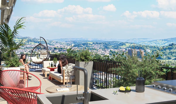 3.5-Zimmer-Attikawohnung mit 74 m² Terrassen und Seesicht – exklusive Privatsphäre in Kriens 3