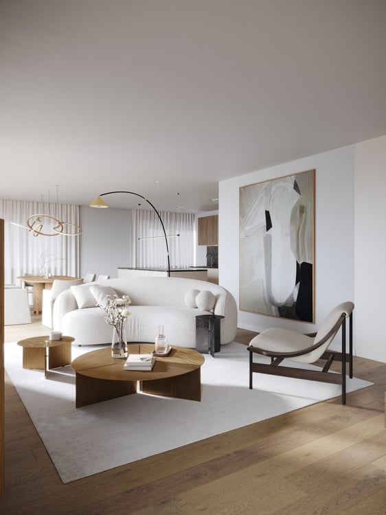 3.5-Zimmer-Wohnung mit 32 m² Terrasse, Seesicht und späterer Kaufoption 4