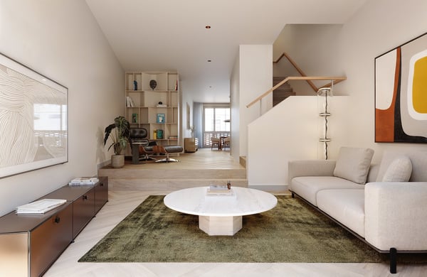 Elegante Garten-Maisonette mit überhohen Räumen auf 3 Etagen im Projekt CRAMERIE 3
