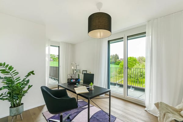 Attikawohnung mit viel Privatsphäre, Blick ins Grüne und 97 m² Terrasse 8