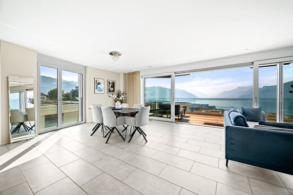 Duplex-attique d'exception avec vue panoramique sur le Léman 6