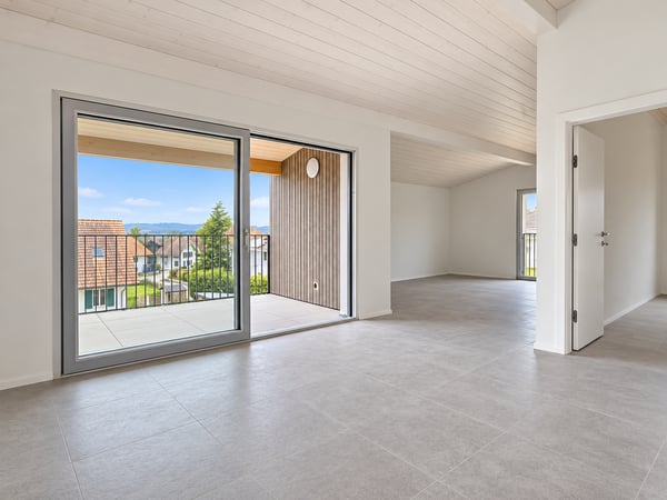 Moderne, grosszügige 2.5-Zimmer-Attikawohnung mit Weitblick in Müntschemier