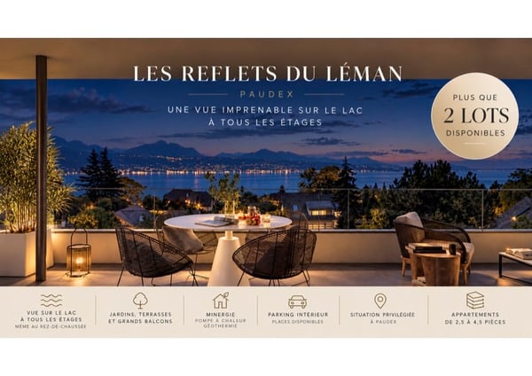 Nouvelle promotion à Paudex avec vue imprenable sur le lac