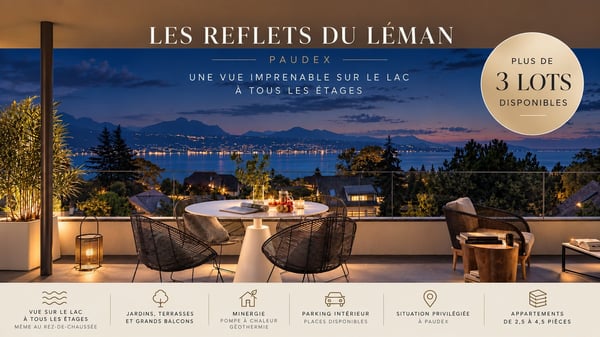 Nouvelle promotion à Paudex avec vue imprenable sur le lac