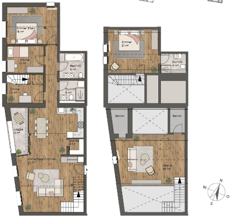 Grosszügige 5.5-Zimmer-Attikawohnung mit einzigartigem Maisonette-Charme 13