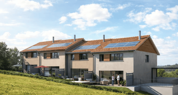 Villa mitoyenne 5.5 pièces en pignon livraison été 2027