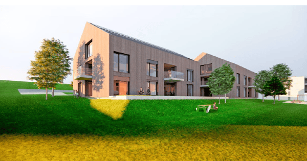 Appartement neuf de 3.5 pièces avec terrasse à St-Aubin FR 1